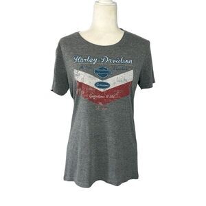 Harley-Davidson grey graphic T-shirt - St.Thomas - L